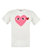 Comme Des Garçons Play Double Heart T Shirt