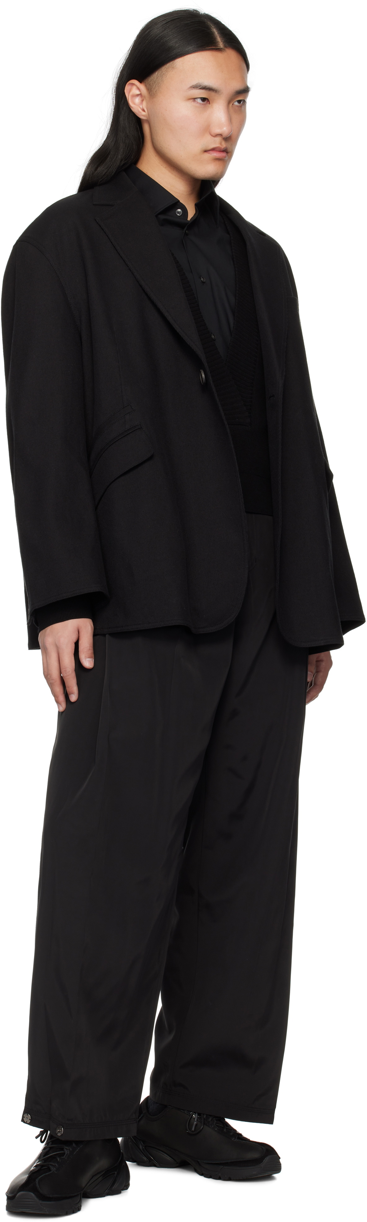 lesugiatelier Black Work Trousers