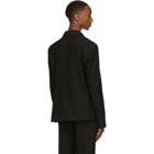 Second/Layer Black Virgin Wool Pico Trousers