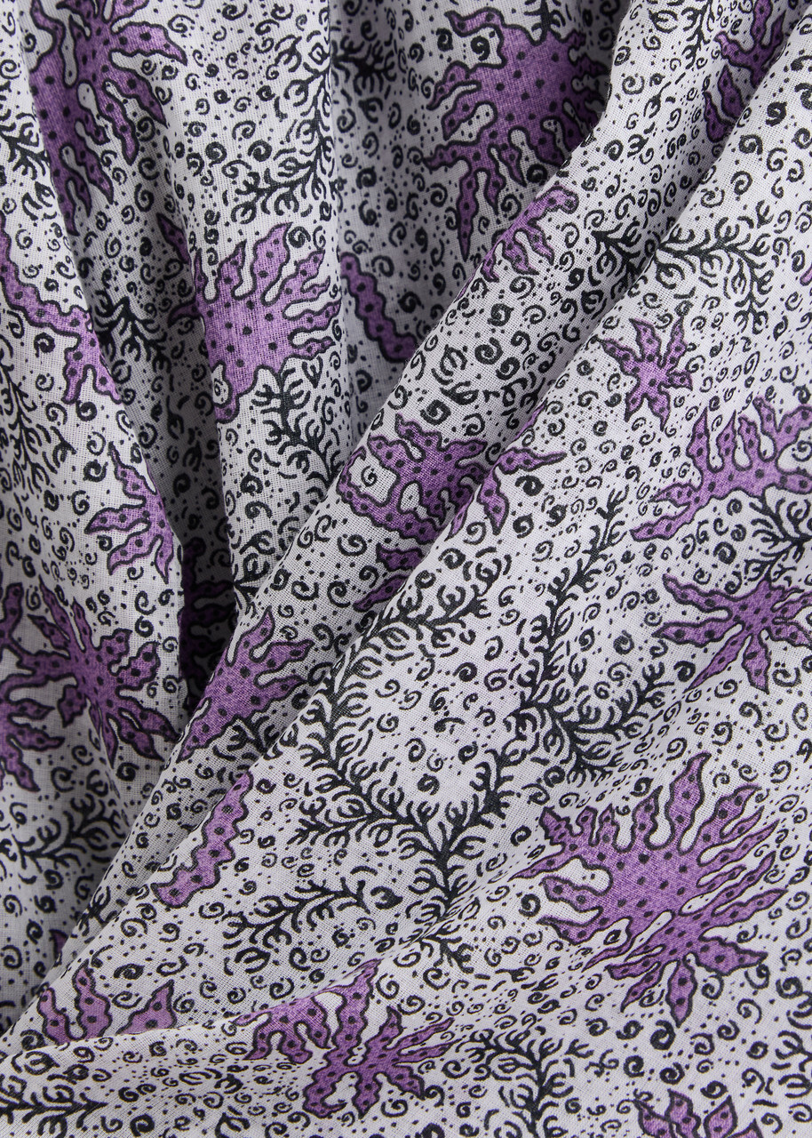 Isabel Marant étoile Maria Printed Cotton Blouse Lilac