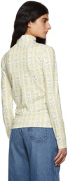 Tanner Fletcher White Floral Stripe Lonnie Shirt