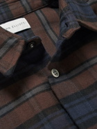 John Elliott - Sly Checked Cotton-Flannel Shirt - Brown