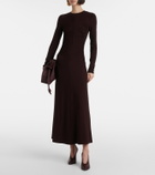 Vince Ruched jersey maxi dress