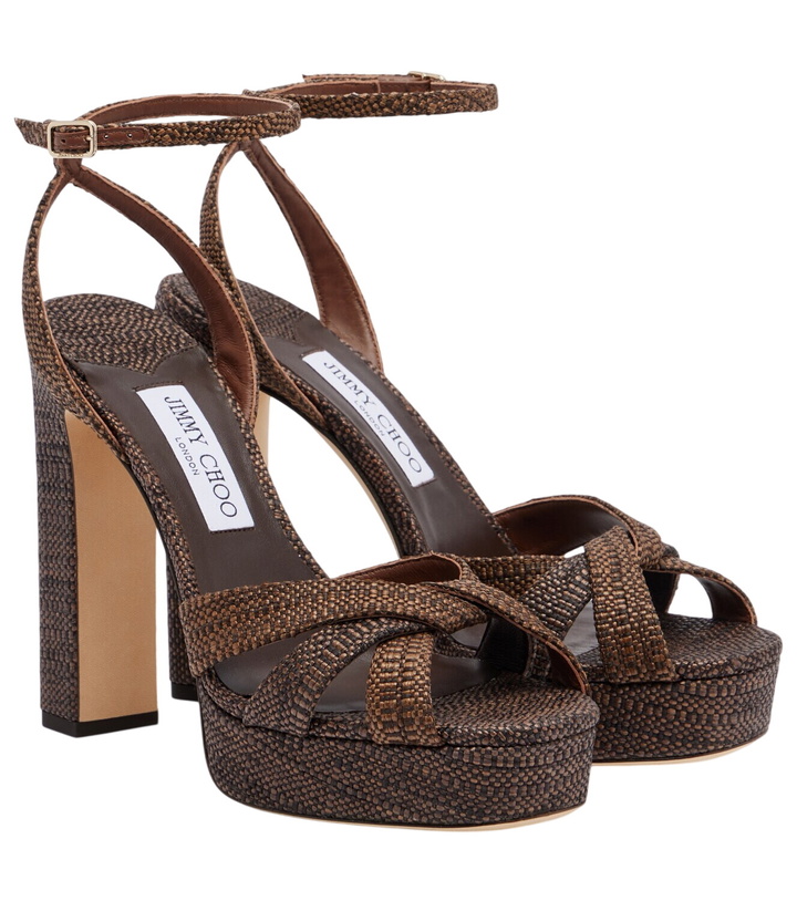 Photo: Jimmy Choo Kove woven platform sandals