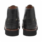 Grenson Men's Easton Moc Toe Boot in Black
