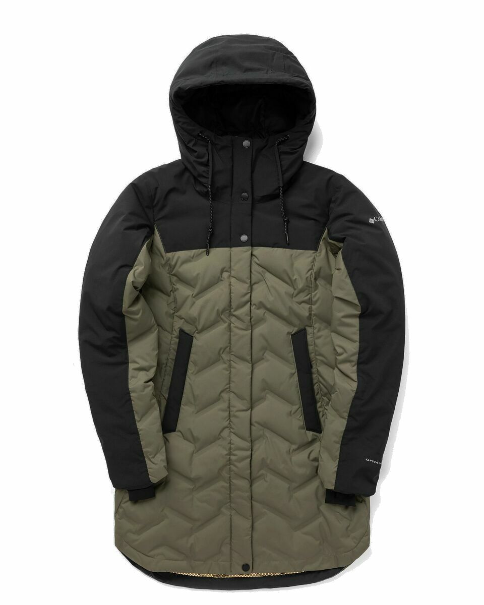 Photo: Columbia Mountain Croo Ii Mid Down Jacket Black/Green - Womens - Parkas