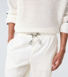 Orlebar Brown Sonoran linen-blend straight pants