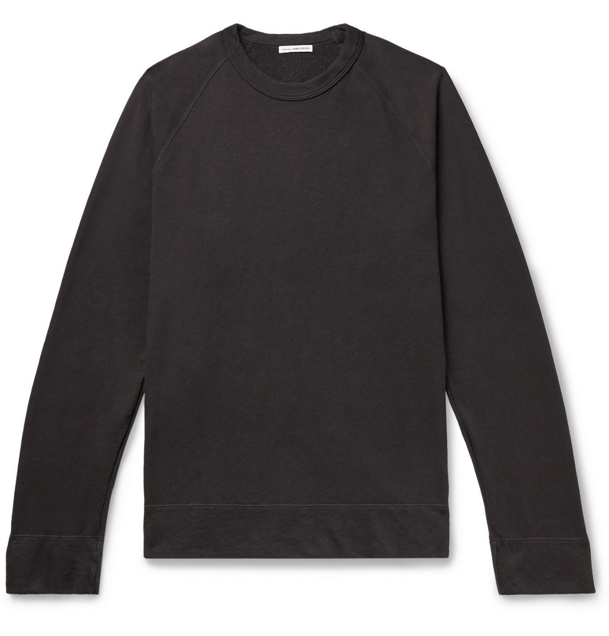 James Perse - Loopback Supima Cotton-Jersey Sweatshirt - Black James Perse