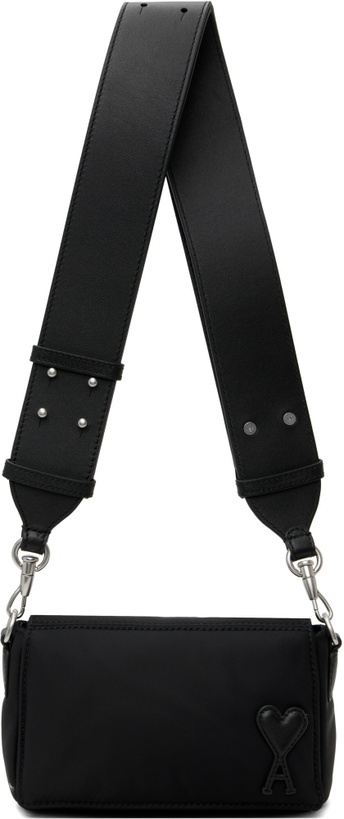 Photo: AMI Paris Black Nylon Marcel Lunch Box Bag