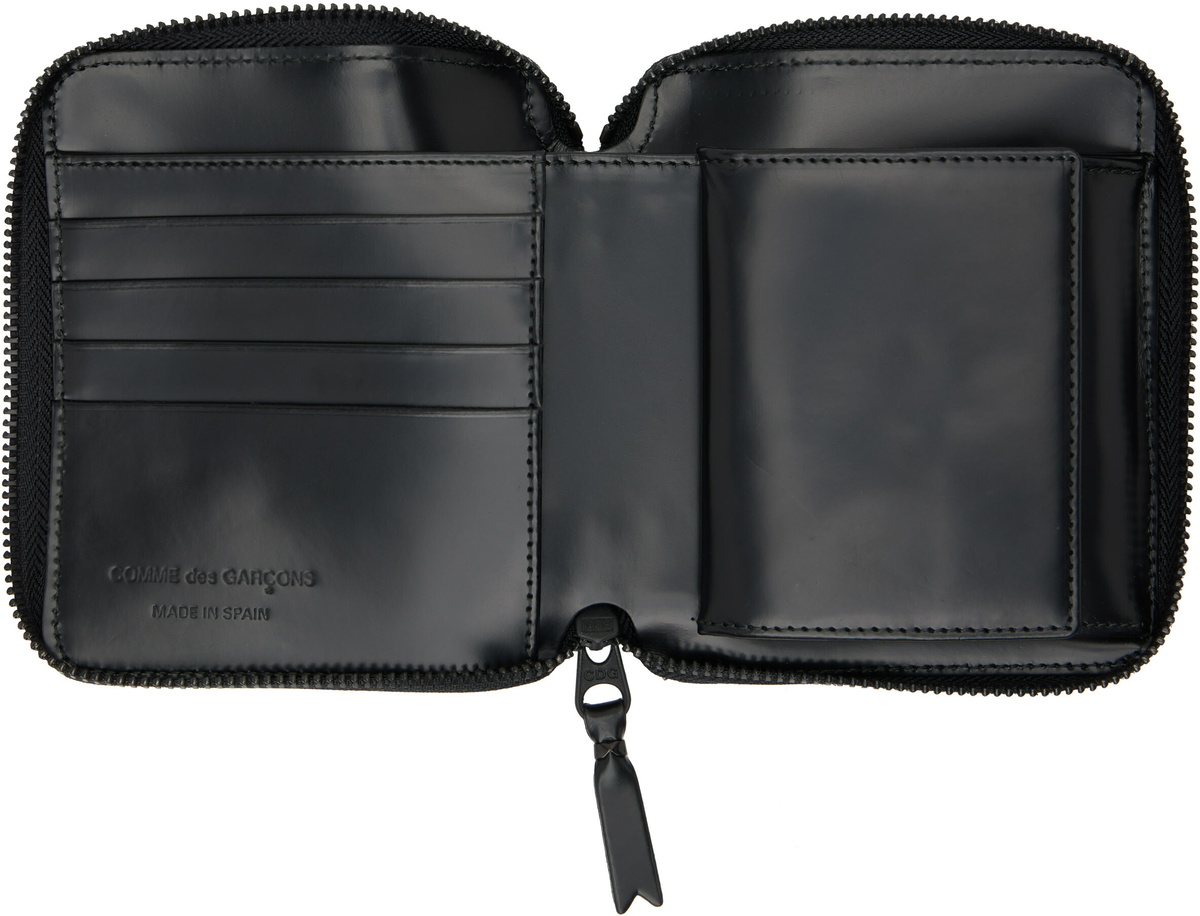COMME des GARÇONS WALLETS Black Leather Wallet
