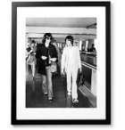 Sonic Editions - Framed 1972 Keith & Mick at the Airport Print, 16 x 20"" - Black