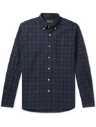 Beams Plus - Button-Down Collar Checked Cotton Shirt - Blue