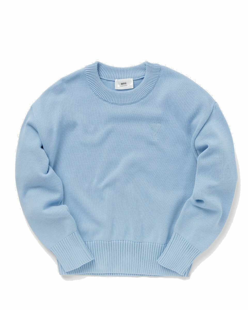 Photo: Ami Paris Adc Crewneck Sweater Blue - Mens - Sweatshirts