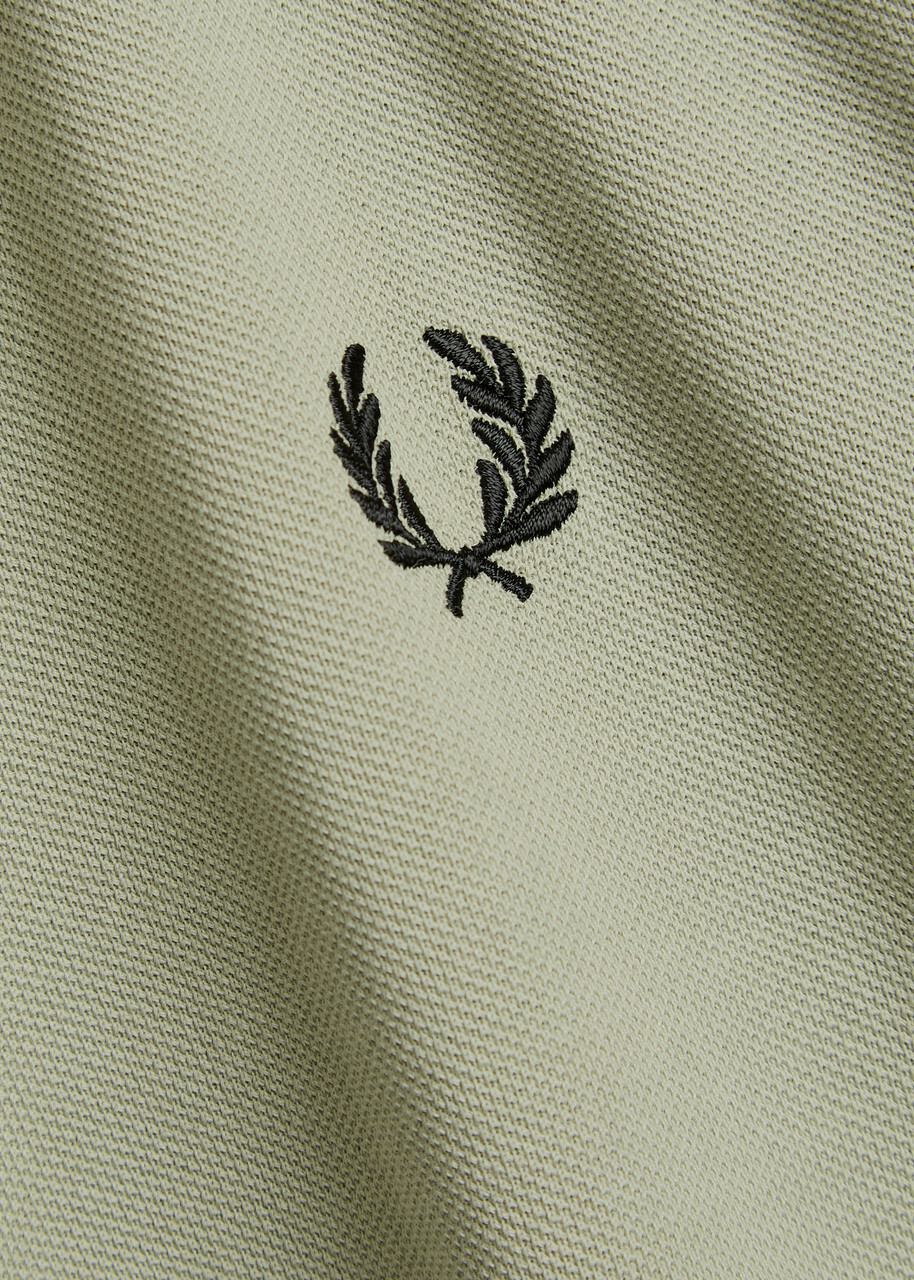 Fred Perry Twin Tipped Logo Piqué Cotton Polo Shirt Green