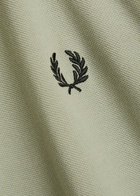 Fred Perry Twin Tipped Logo Piqué Cotton Polo Shirt Green