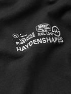 HAYDENSHAPES - Shapers Logo-Embroidered Printed Cotton-Jersey T-Shirt - Black