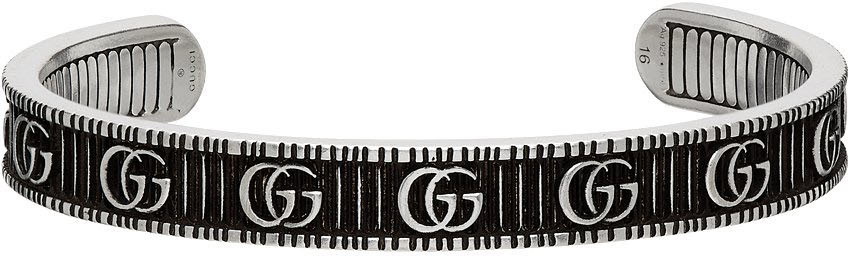 Photo: Gucci Silver GG Marmont Bracelet