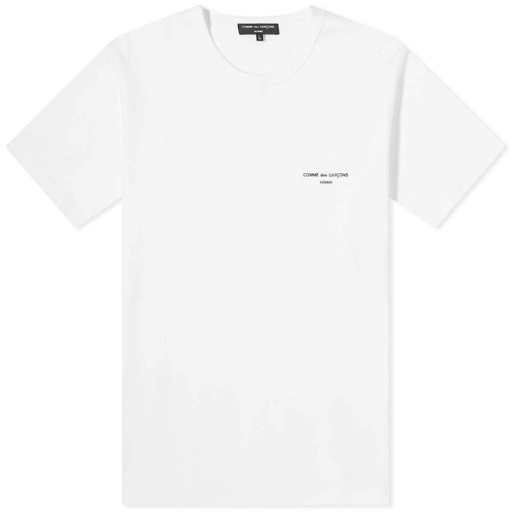 Photo: Comme des Garçons Homme Men's Logo T-Shirt in White