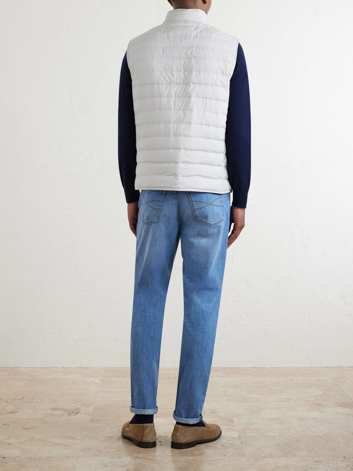 Brunello Cucinelli - Quilted Shell Down Gilet - Neutrals