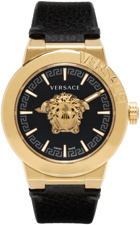 Versace Black & Gold Medusa Infinite XL Watch