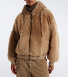 Brunello Cucinelli Monili shearling hooded shearling jacket