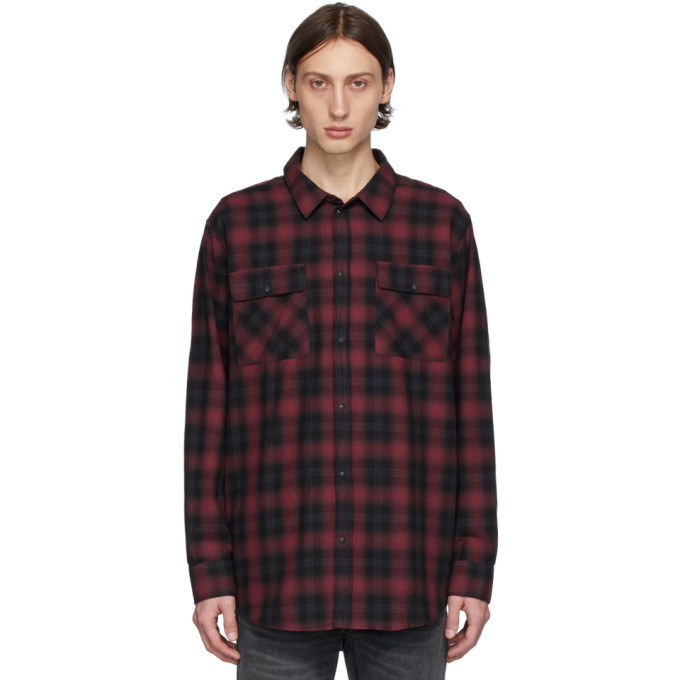 Photo: Nudie Jeans Black and Red Gabriel Shadow Check Shirt