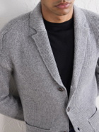Slowear - Single-Breasted Ribbed Virgin Wool Blazer - Gray