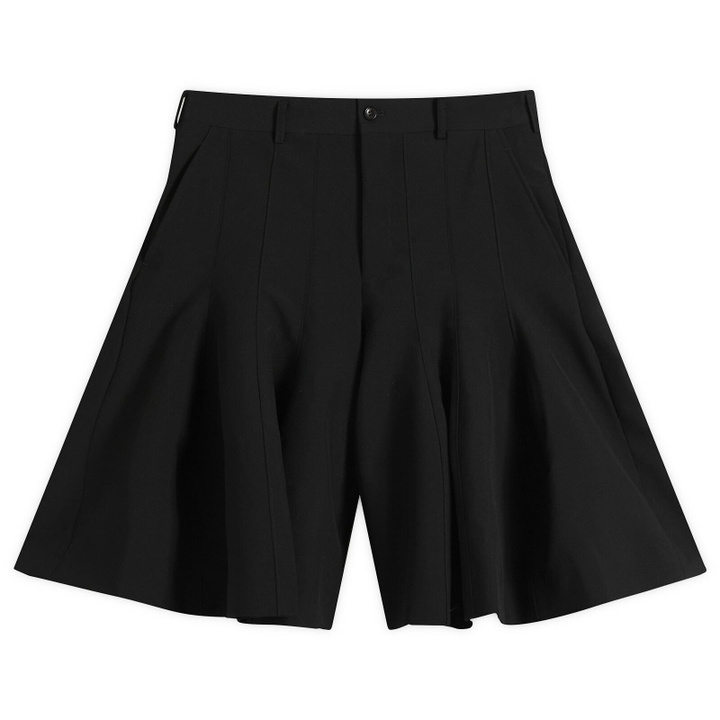 Photo: Comme des Garçons Homme Plus Men's Wool Structured Shorts in Black