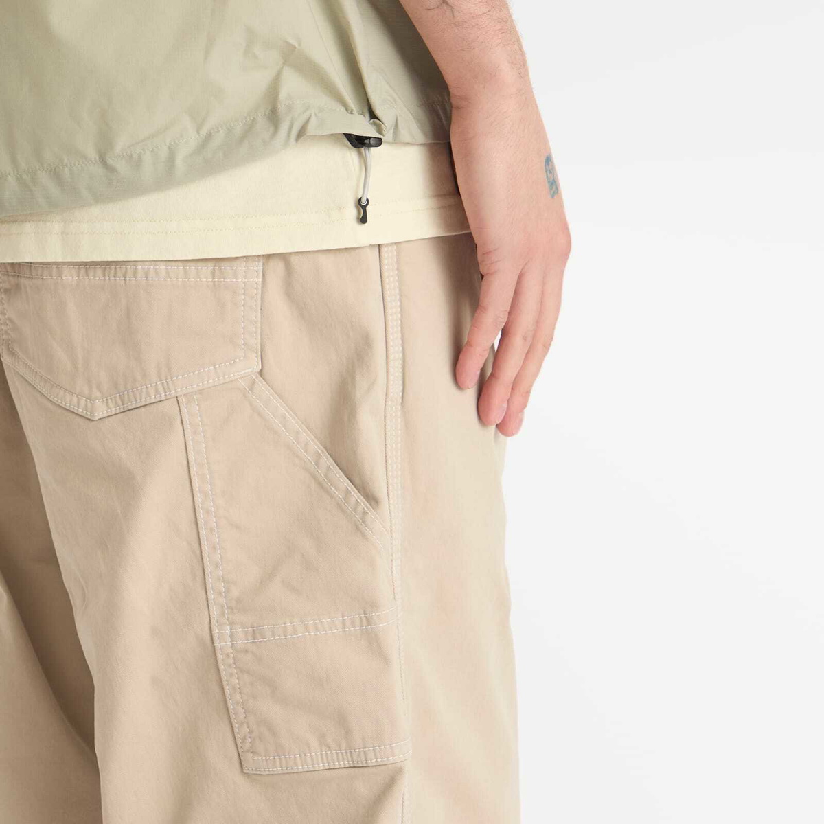 Manastash Men's Washed Color Painter Pant in Light Grey