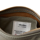 Visvim Men's Vivism Leather Essentials Case in Grey
