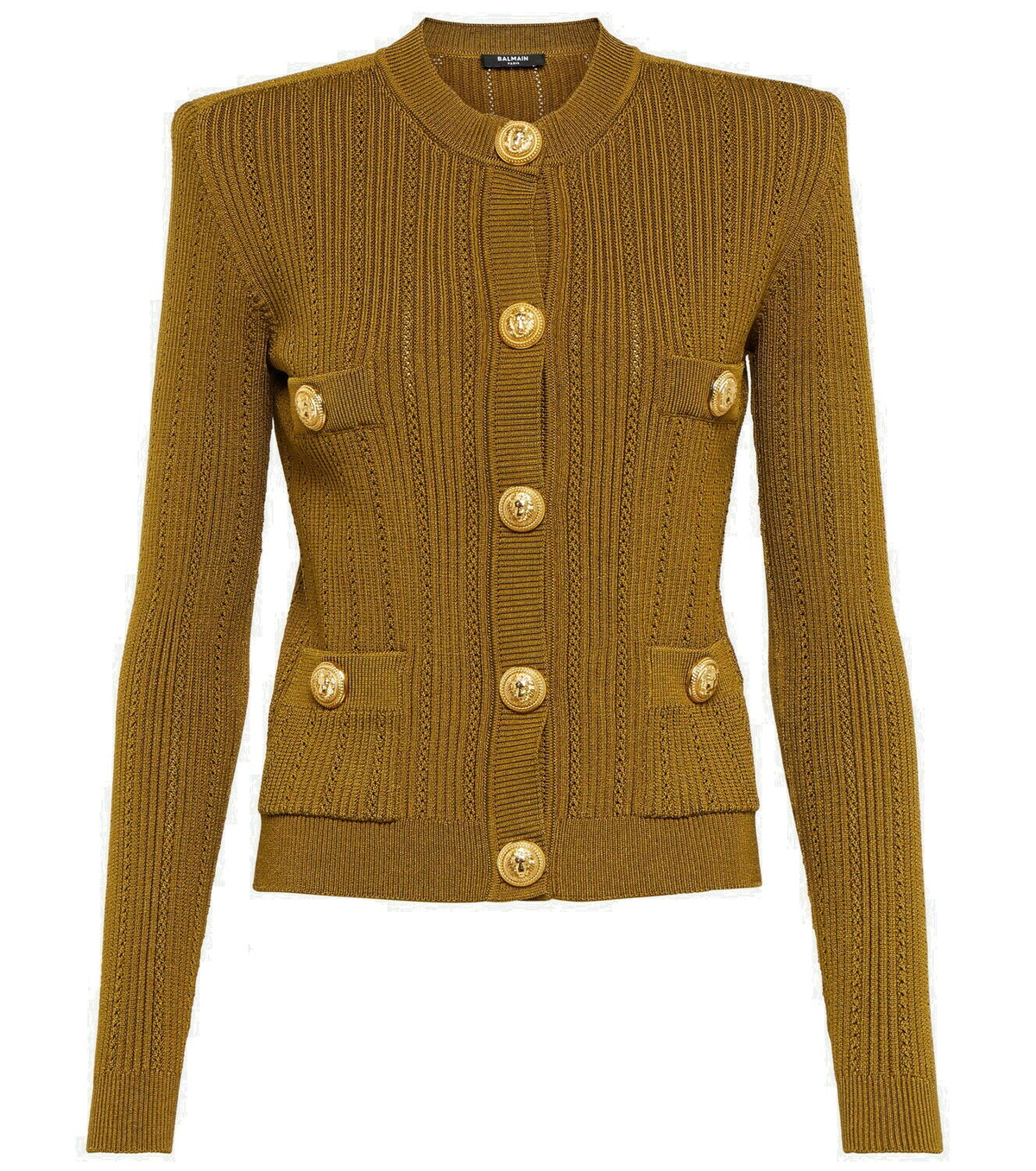 Balmain - Textured-knit cardigan Balmain