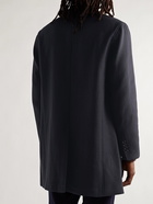 Club Monaco - City Wool-Blend Twill Coat - Blue