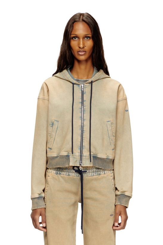 Photo: Diesel Zipped hoodie in coloured Jogg Jeans - Sweaters Womens in Multicolor