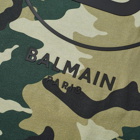 Balmain B Logo Camo Tee