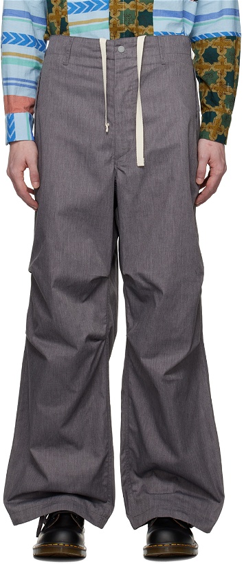 Photo: Engineered Garments Gray Drawstring Trousers
