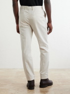 Brunello Cucinelli - Straight-Leg Pleated Cotton-Twill Trousers - Neutrals