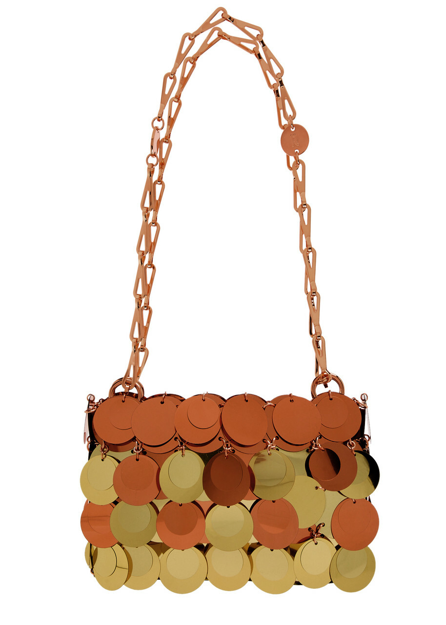 Sac Bandoulière Métal Argent & Or Paco Rabanne Style - Taille Large - Neuf Sans étiquette