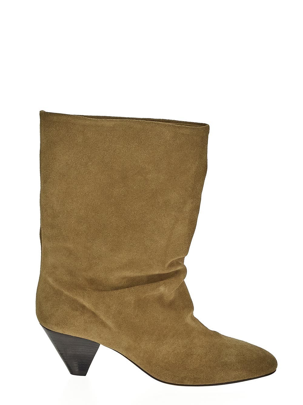 Isabel Marant Totam shearling trim wedge boot - Brown