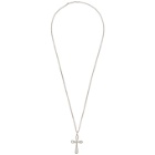 Pearls Before Swine Silver Absum Cross Necklace
