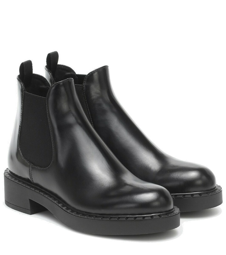 Photo: Prada Leather platform ankle boots