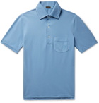 Rubinacci - Cotton-Piqué Polo Shirt - Blue