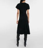 Proenza Schouler Julie draped crêpe midi dress