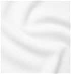 Moncler - Cotton-Piqué Polo Shirt - White