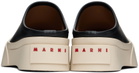 Marni Black Leather Pablo Sabot Slippers