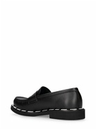MOSCHINO - Logo Faux Leather Loafers