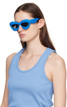 LOEWE Blue Inflated Cat-Eye Sunglasses