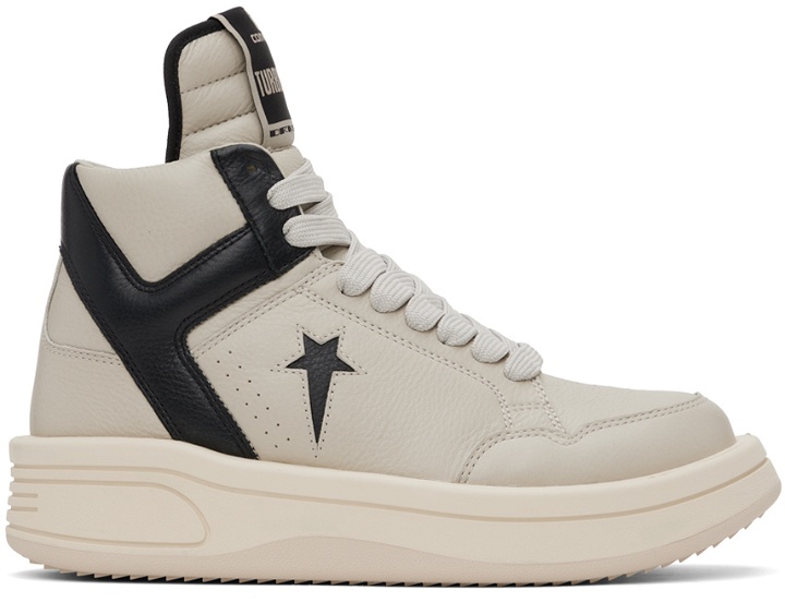 Photo: Rick Owens DRKSHDW Gray Converse Edition TURBOWPN Sneakers