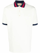 GUCCI - Web Motif Cotton Polo Shirt