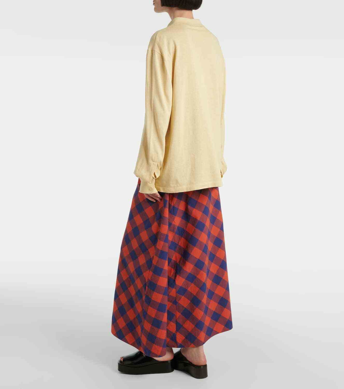 The Row Jovani silk polo sweater