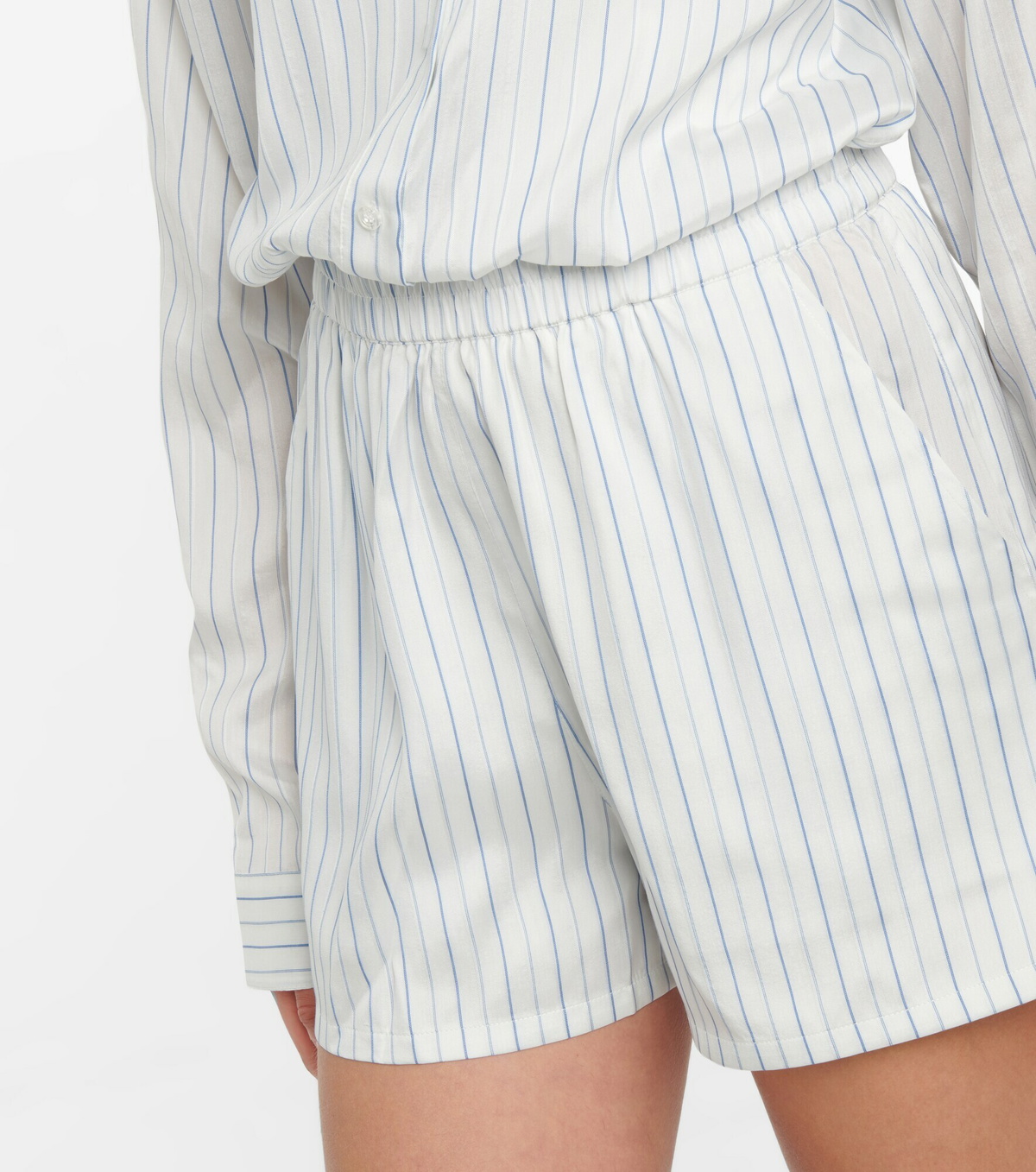Rta - Edwinna striped silk shorts